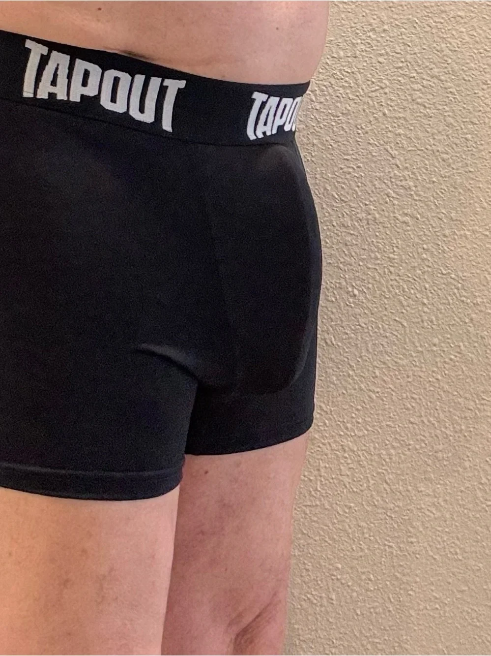 Tapout Black Men's Boxer Briefs with Logo Waistband